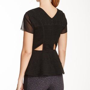 Rebecca Taylor peplum blouse